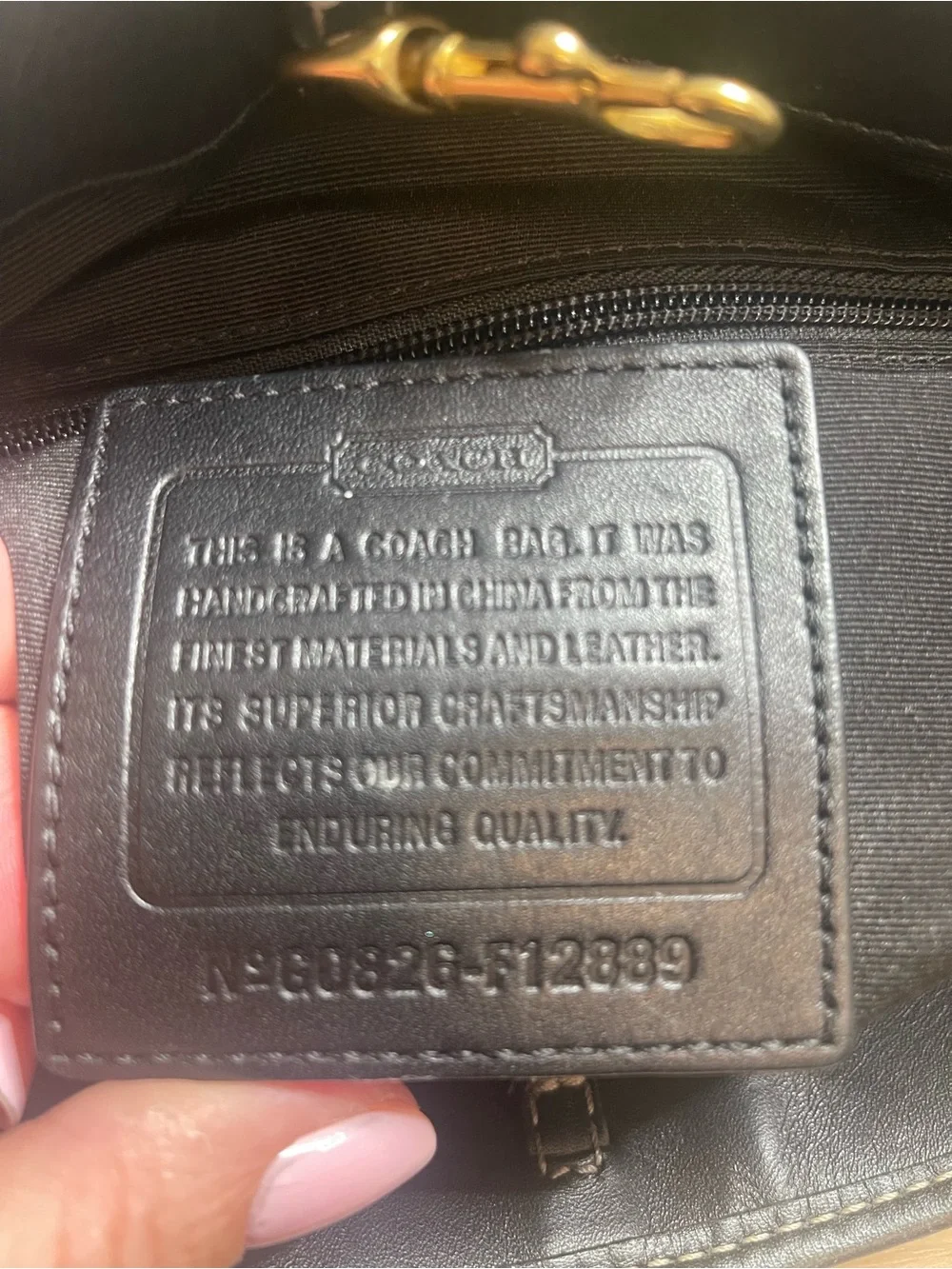 Coach signature canvas